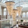 Load image into Gallery viewer, Spiral Tiered Layered Crystal Chandelier
