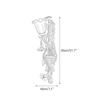 Springtide Bloom Wall Sconce – detail 3 — Dimension drawings 1