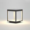 Load image into Gallery viewer, Square Frame Fence Post Outdoor Light