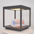 Load image into Gallery viewer, Square Frame Fence Post Outdoor Light