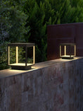 Load image into Gallery viewer, Square Frame Fence Post Outdoor Light