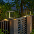 Load image into Gallery viewer, Square Frame Fence Post Outdoor Light