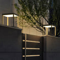Load image into Gallery viewer, Square Frame Fence Post Outdoor Light