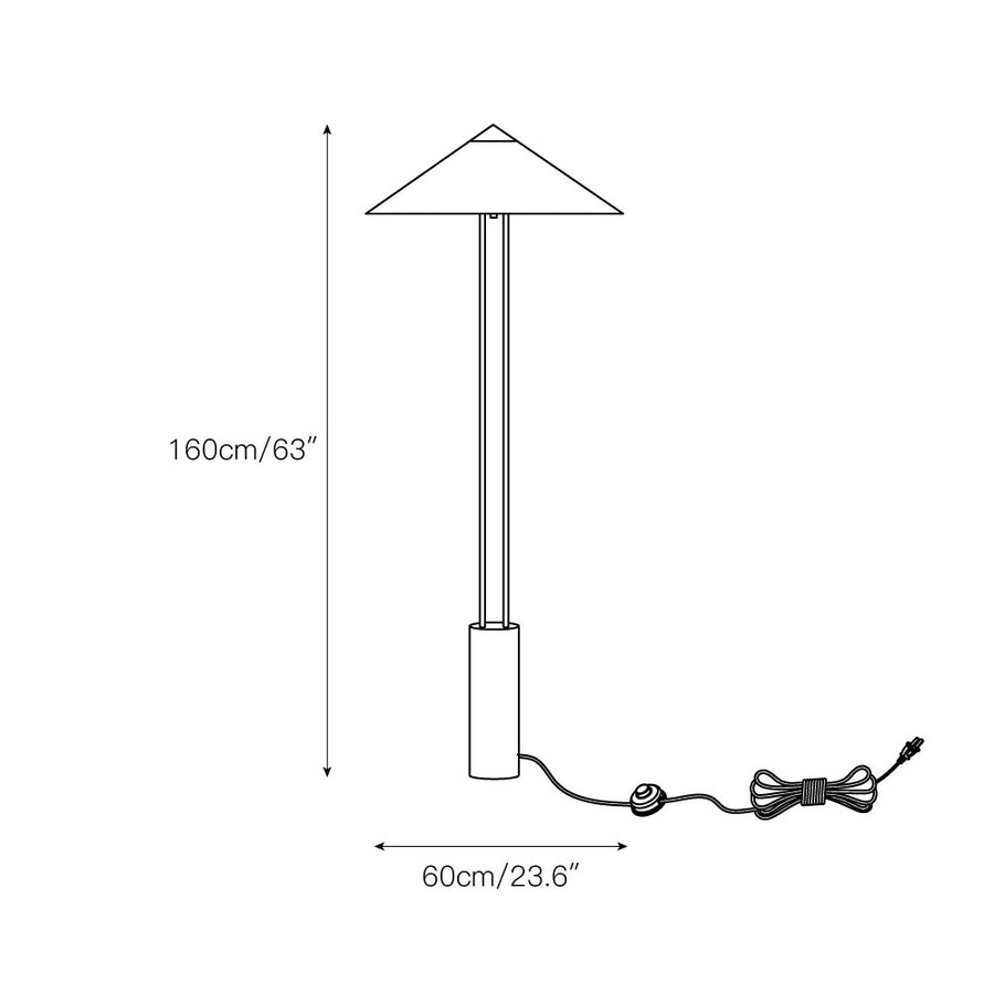 Staccato Floor Lamp – detail 3 — Dimension drawings 1