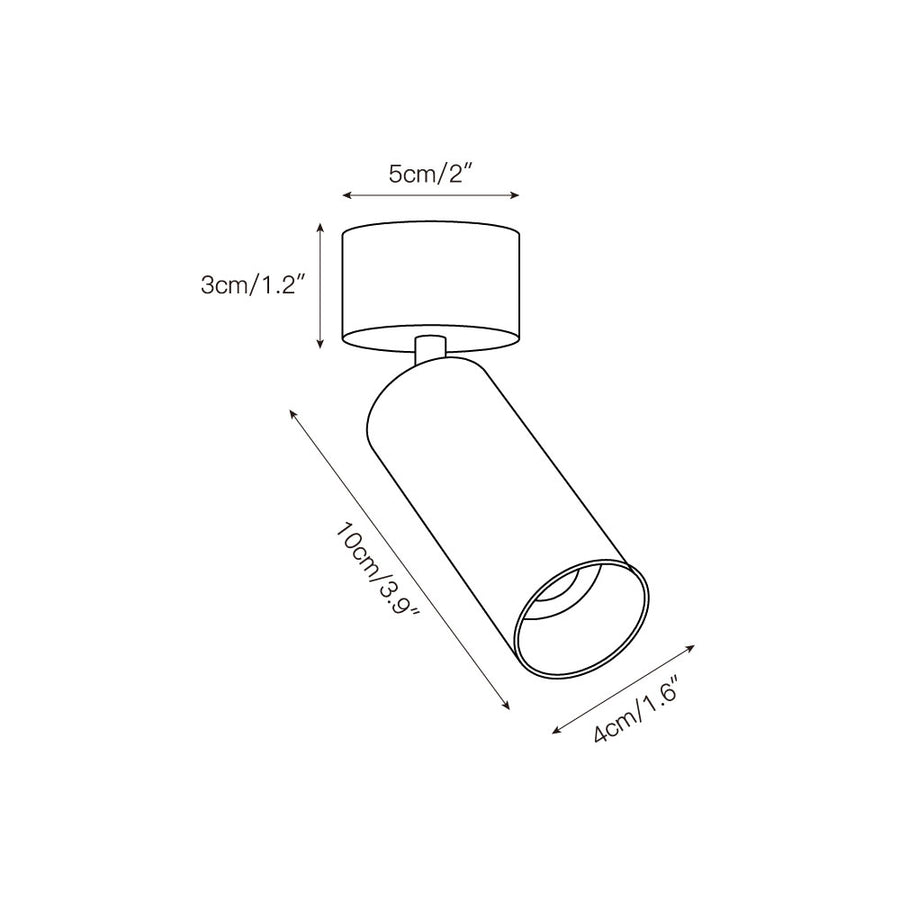 Stanly Ceiling Spotlight Lamp – detail 3 — Dimension drawings 1