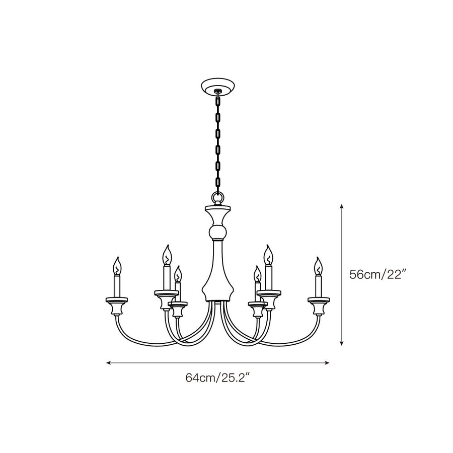 Stardust Simira Chandelier – detail 3 — Dimension drawings 1