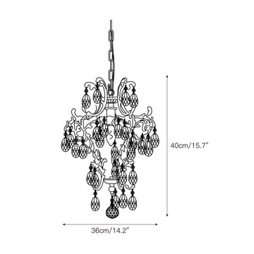 Stars Tears Chandelier – detail 3 — Dimension drawings 1