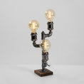 Load image into Gallery viewer, Steampunk Pipe Table Lamp