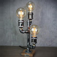 Load image into Gallery viewer, Steampunk Pipe Table Lamp
