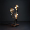 Load image into Gallery viewer, Steampunk Pipe Table Lamp