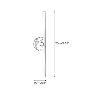 Stick Wall Lamp – detail 3 — Dimension drawings 1