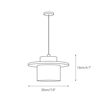 Stonova Duo Pendant Lamp – detail 3 — Dimension drawings 1