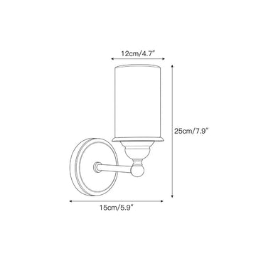 Stratton Alabaster Wall Sconce – detail 3 — Dimension drawings 1