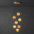 Load image into Gallery viewer, Sultana Alabaster Cluster Chandelier