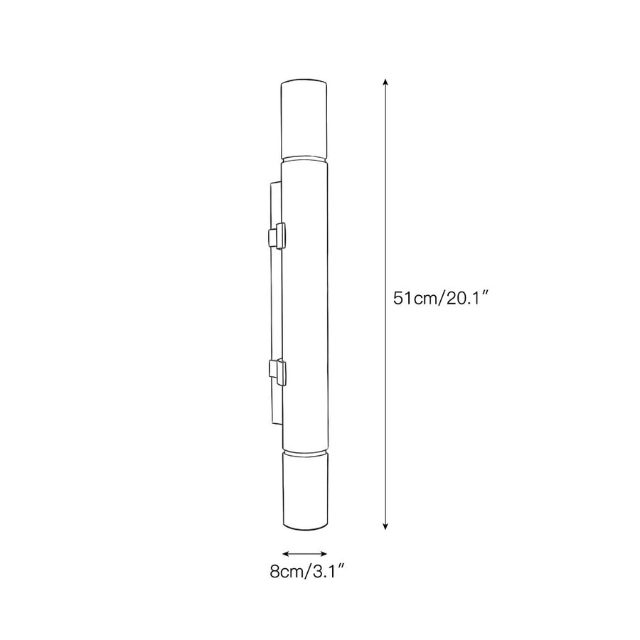 Sumatra Alabaster Wall Sconce – detail 3 — Dimension drawings 1