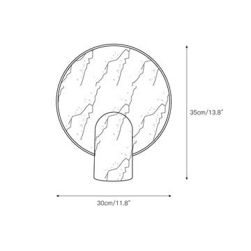 Surface Table Lamp – detail 3 — Dimension drawings 1