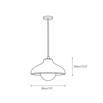 Surfside Pendant Lamp – detail 3 — Dimension drawings 1