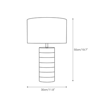 Surya Coast Table Lamp – detail 4 — Dimension drawings 2