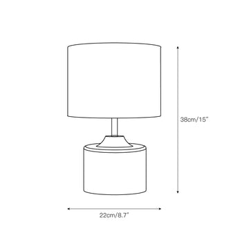 Surya Coast Table Lamp – detail 3 — Dimension drawings 1