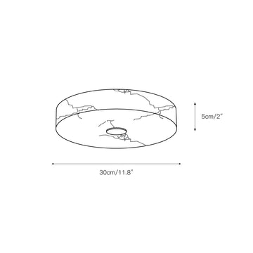 Tamoor Alabaster Ceiling Light – detail 3 — Dimension drawings 1