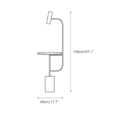 Tatum Floor Lamp – detail 3 — Dimension drawings 1