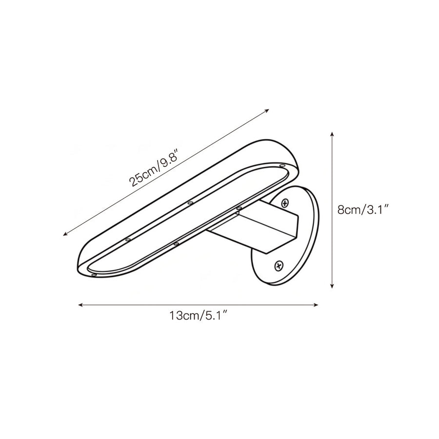 Teetoo Wall Lamp – detail 3 — Dimension drawings 1