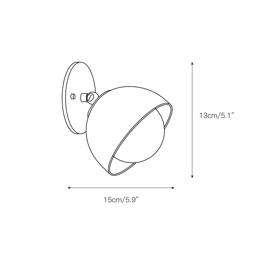 Terra Surface Wall Lamp – detail 3 — Dimension drawings 1