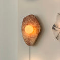 Load image into Gallery viewer, Textured Marble Plug-in Wall Lamp