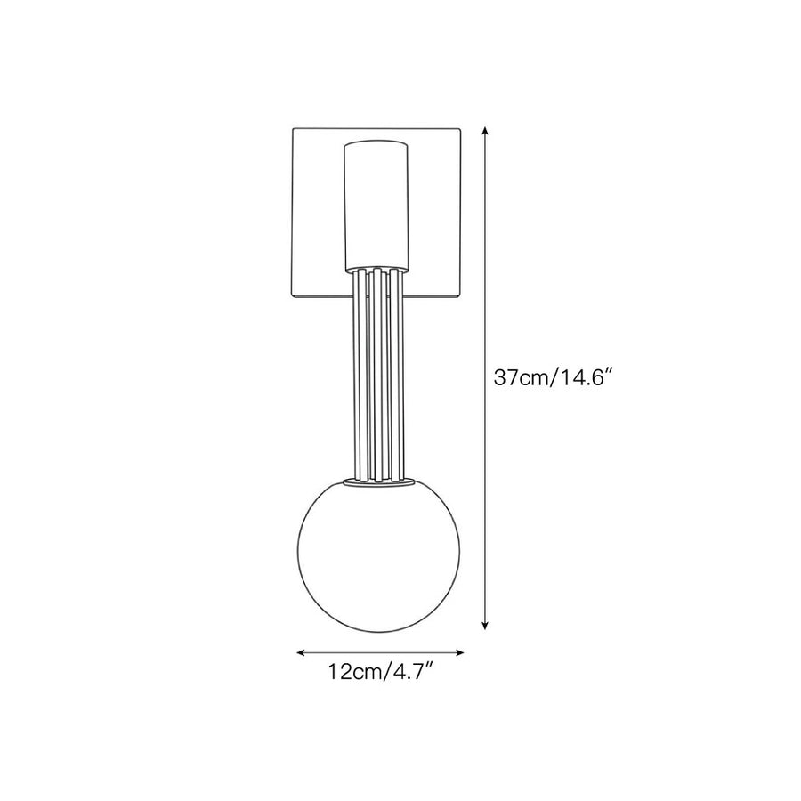 Thalorien Wall Sconce — Dimension drawings 1