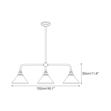 Thetford Chandelier – detail 3 — Dimension drawings 1