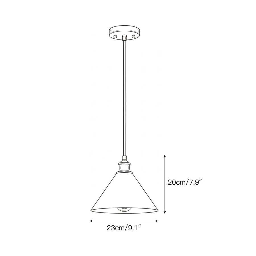 Thetford Pendant Lamp – detail 3 — Dimension drawings 2
