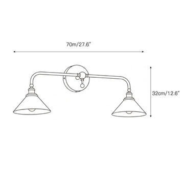 Thetford Wall Sconce – detail 4 — Dimension drawings 2