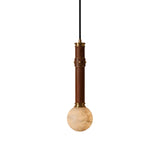Threadline Alabaster Globe Pendant Lamp