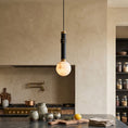 Load image into Gallery viewer, Threadline Alabaster Globe Pendant Lamp