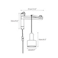 Load image into Gallery viewer, Tia Travertine Swing Arm Plug-in Sconce