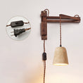 Load image into Gallery viewer, Tia Travertine Swing Arm Plug-in Sconce