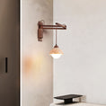 Load image into Gallery viewer, Tia Travertine Swing Arm Plug-in Sconce
