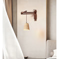Load image into Gallery viewer, Tia Travertine Swing Arm Plug-in Sconce
