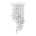 Load image into Gallery viewer, Tidal Art Glass Chandelier