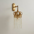 Load image into Gallery viewer, Timon Brass Crown Wall Lamp