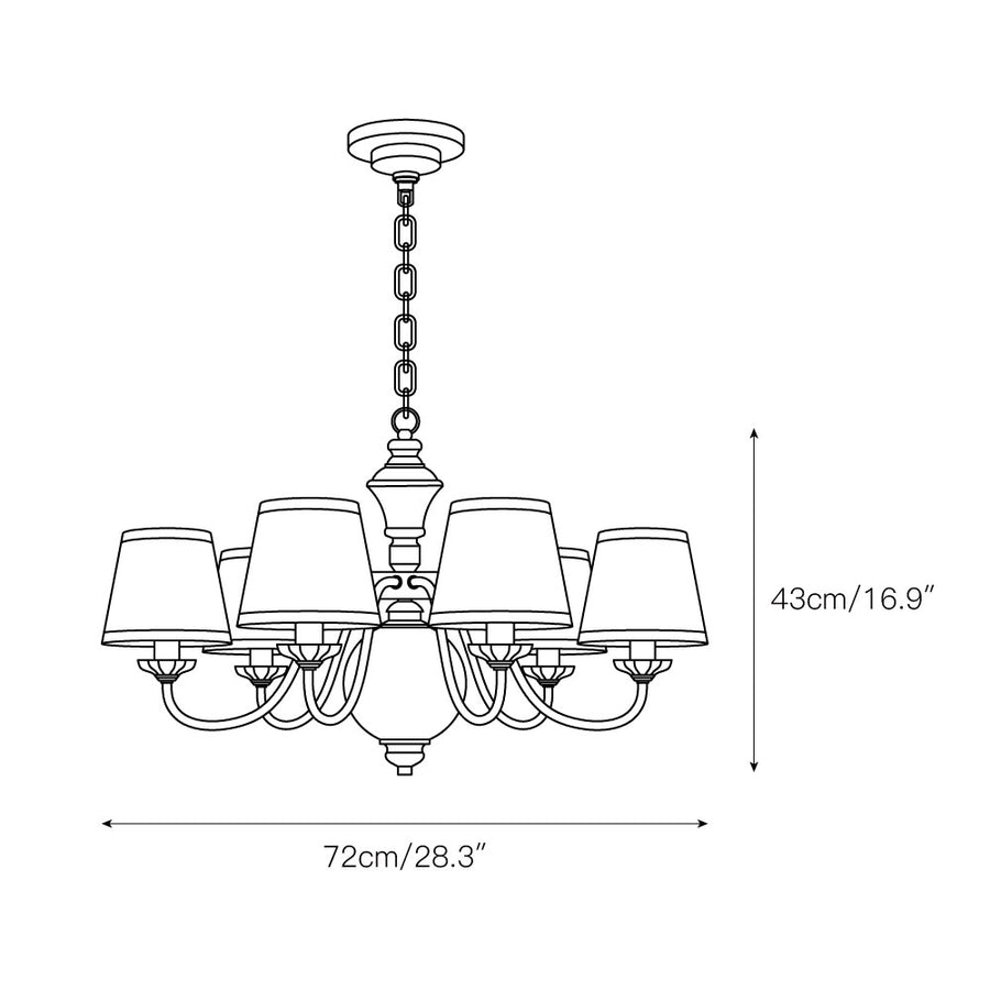 Tofty Chandelier – detail 4 — Dimension drawings 2