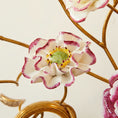 Load image into Gallery viewer, Tole Ceramic Flower Wall Lamp