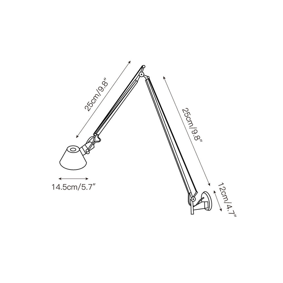 Brady Rocker Arm Plug-in Sconce – detail 4 — Dimension drawings 2