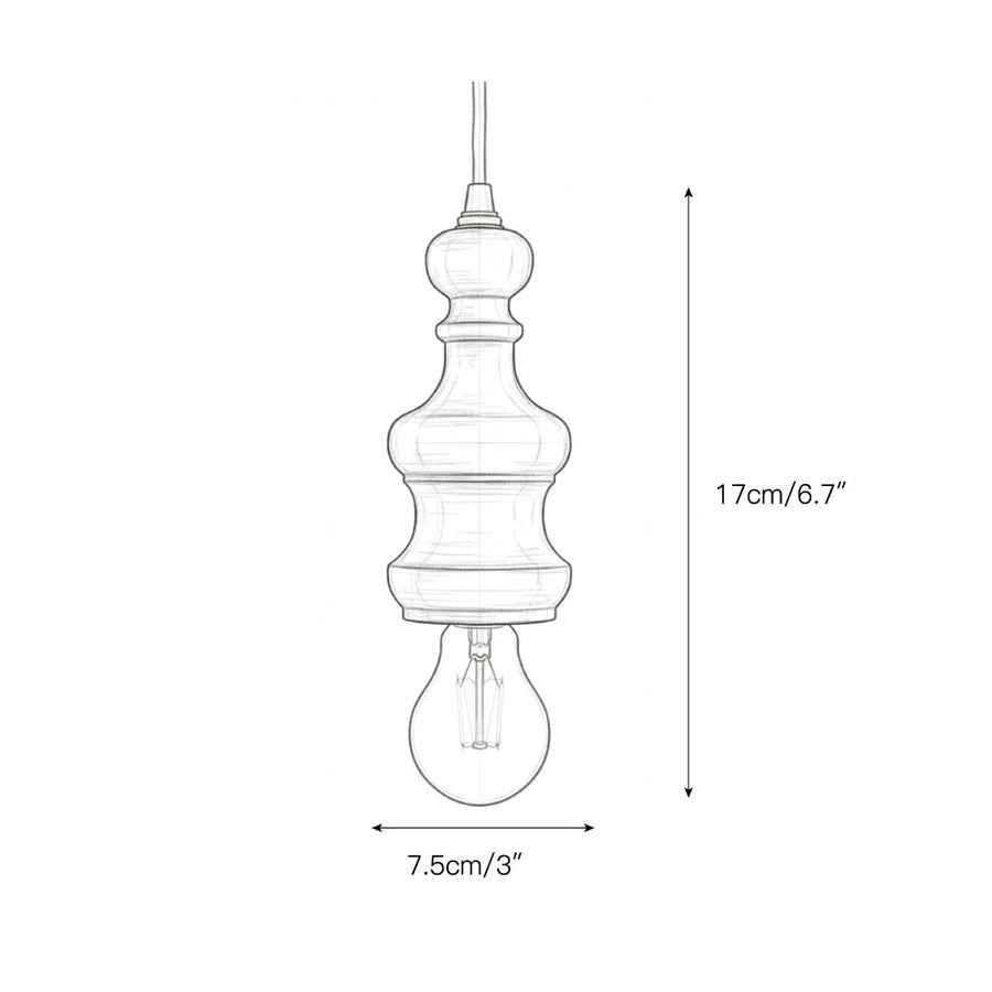 Tomiya Wood Swag Lights – detail 4 — Dimension drawings 2