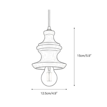Tomiya Wood Swag Lights – detail 3 — Dimension drawings 1