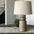 Load image into Gallery viewer, Totem Natural Wood Table Lamp
