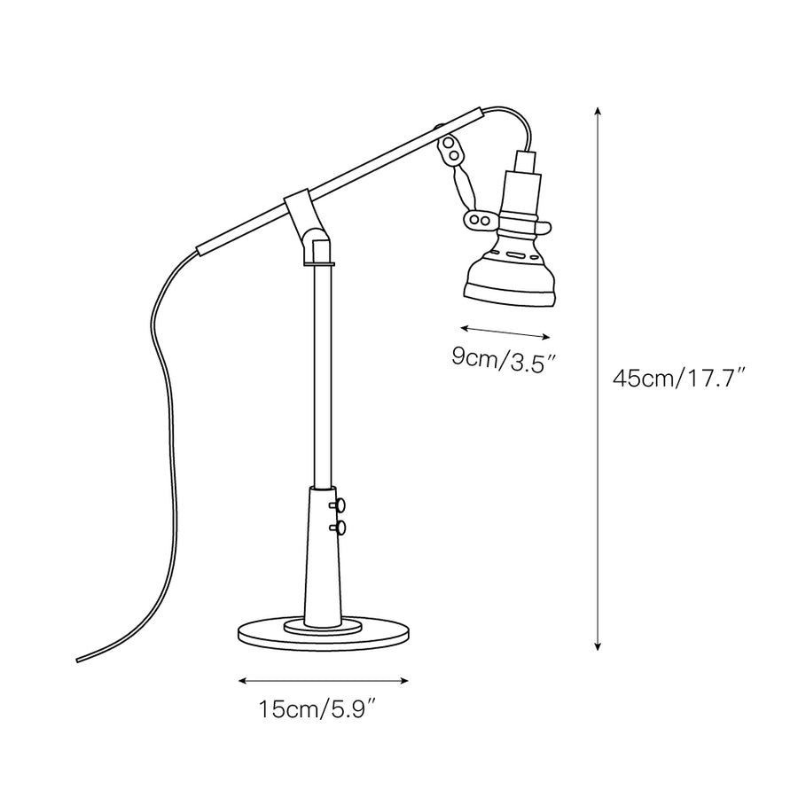 Totham Table Lamp – detail 3 — Dimension drawings 1