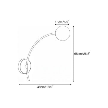 Traverse Alabaster Wall Sconce – detail 3 — Dimension drawings 1