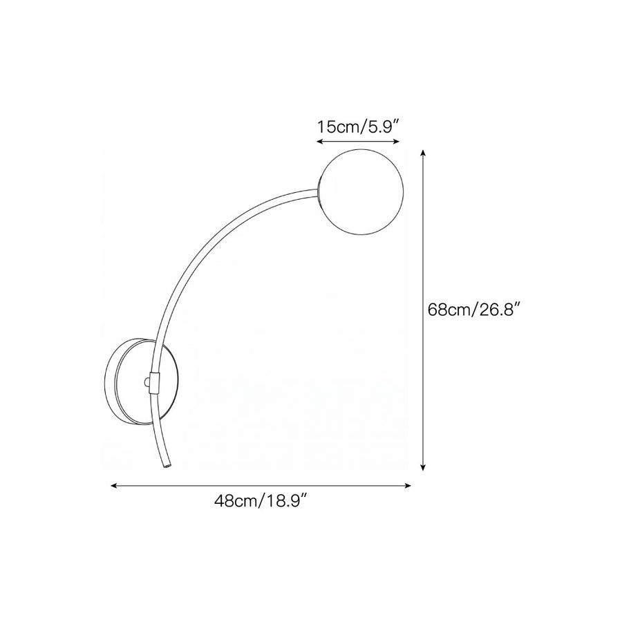 Traverse Alabaster Wall Sconce – detail 3 — Dimension drawings 1