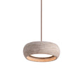 Load image into Gallery viewer, Travertine Drum Pendant Lamp